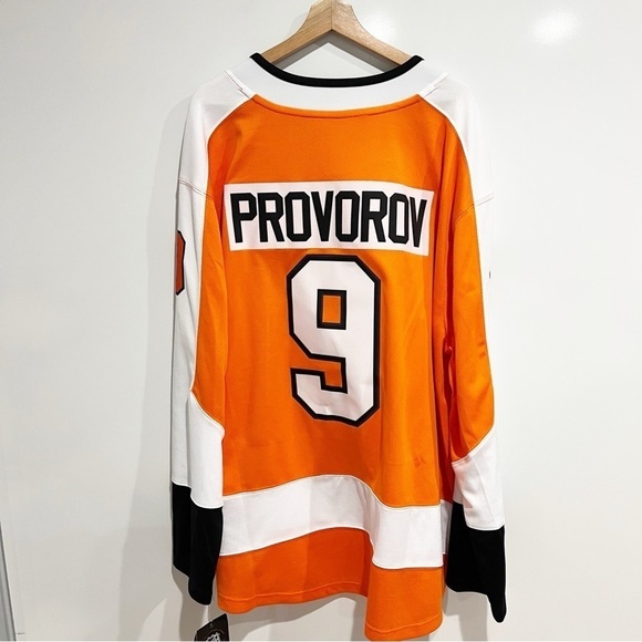 NWT Men's Philadelphia Flyers Ivan Provorov Branded Home Breakaway Jersey - Picture 8 of 8